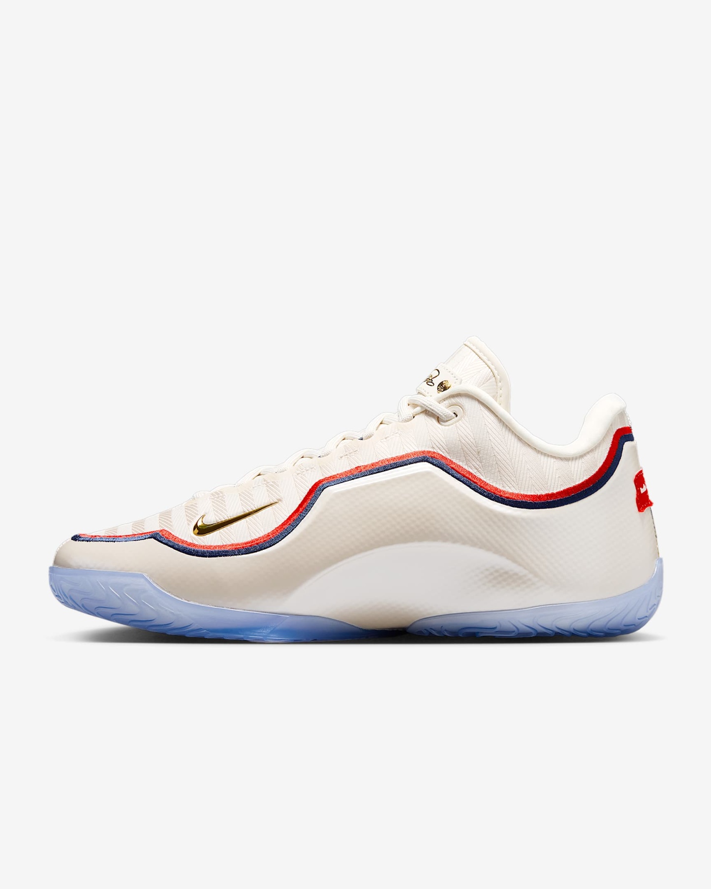LeBron XXIII "Old Glory" Basketballschuh – Pale Ivory/University Red/Midnight Navy/Metallic Gold