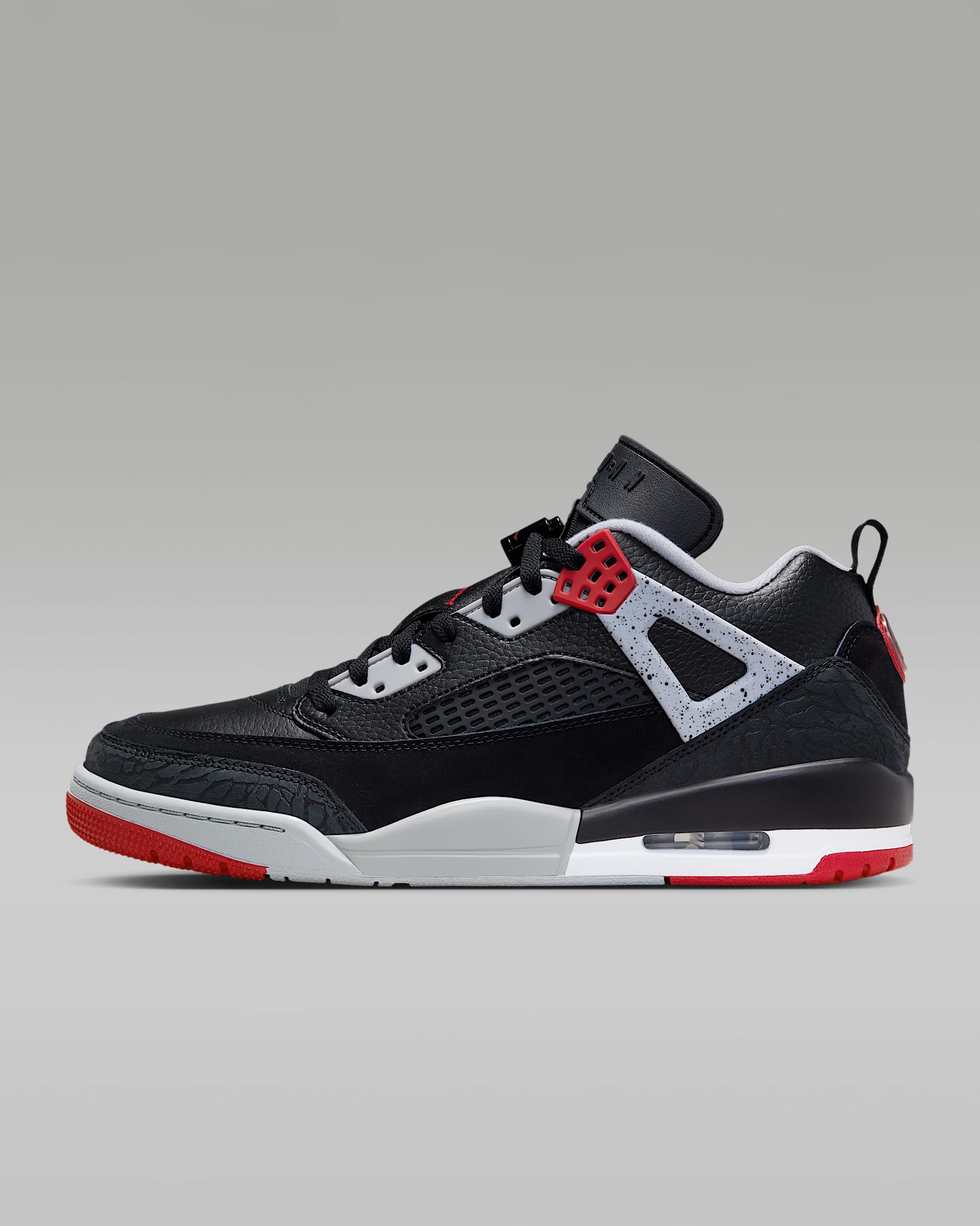 Jordan Spizike Low Herrenschuh – Schwarz/Wolf Grey/Weiß/Gym Red
