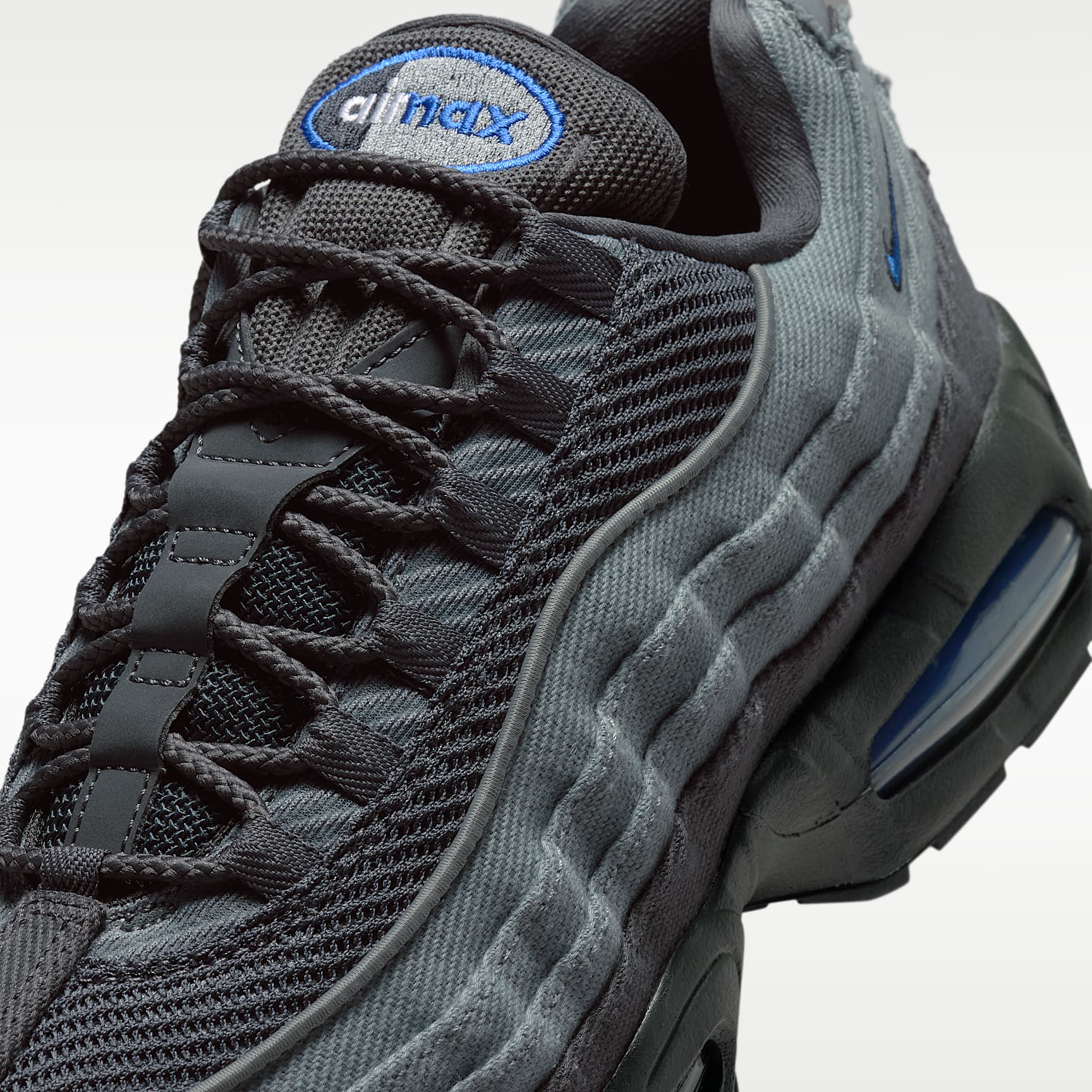 Nike Air Max 95 Big Bubble Schuh (Herren) – Smoke Grey/Anthracite/Schwarz/Racer Blue