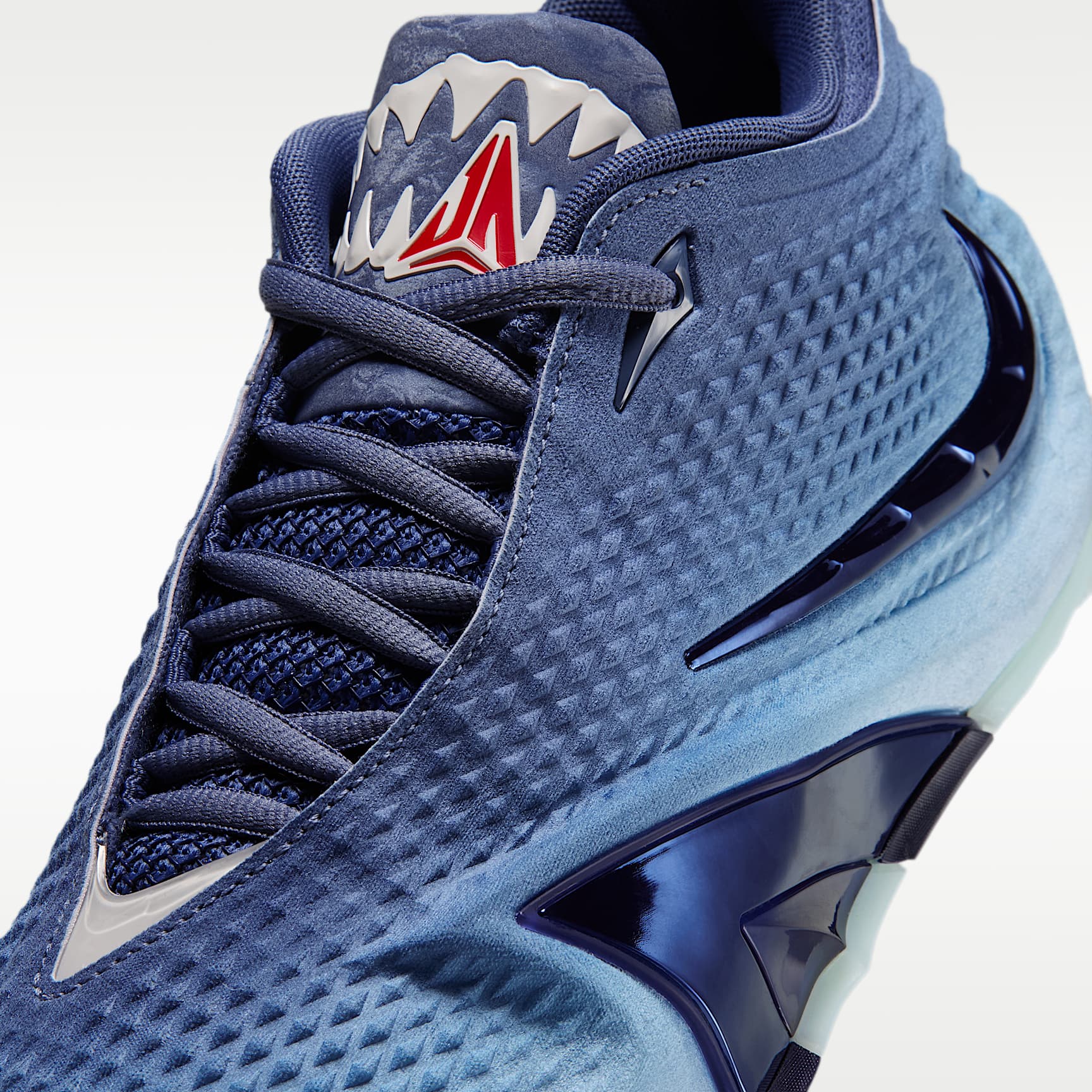 Ja 4 "Deep Water" Basketballschuhe – Diffused Blue/Chambray/Glacier Blue/Blackened Blue