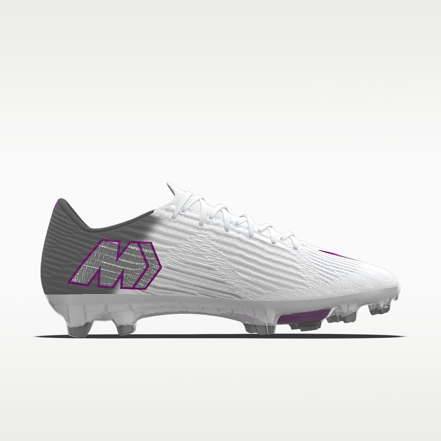 Nike Mercurial Superfly 11 Elite By You personalisierbarer Low-Top-Fußballschuh für normalen Rasen – Weiß/Weiß [7877710227]