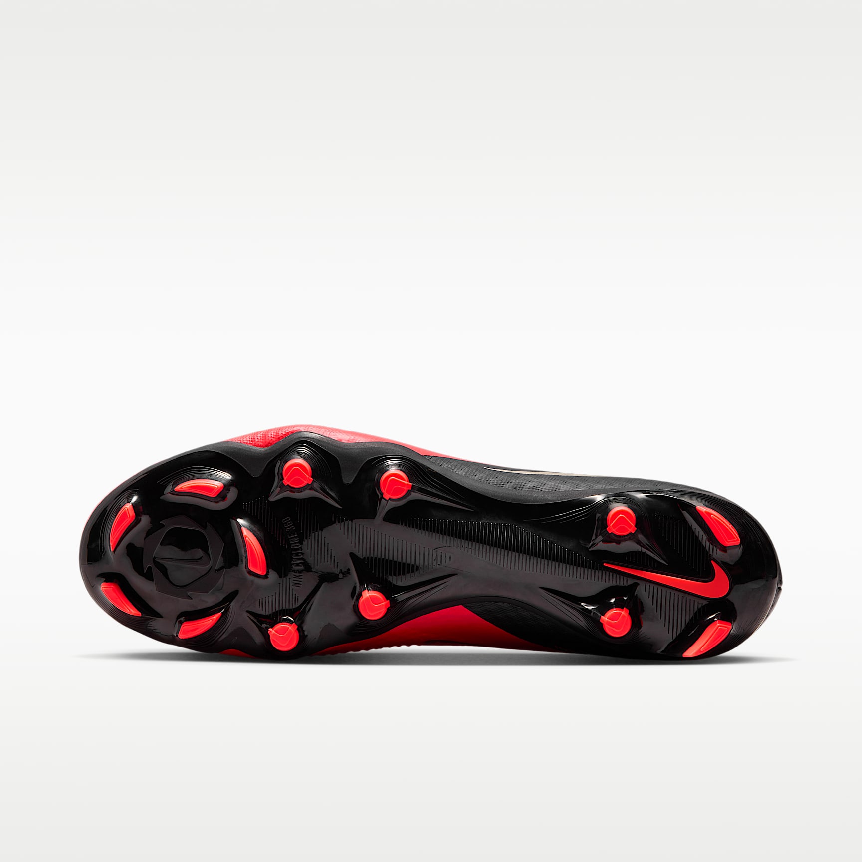 Nike Phantom 6 Low Academy Fußballschuh für verschiedene Böden – Bright Crimson/Schwarz/Blur