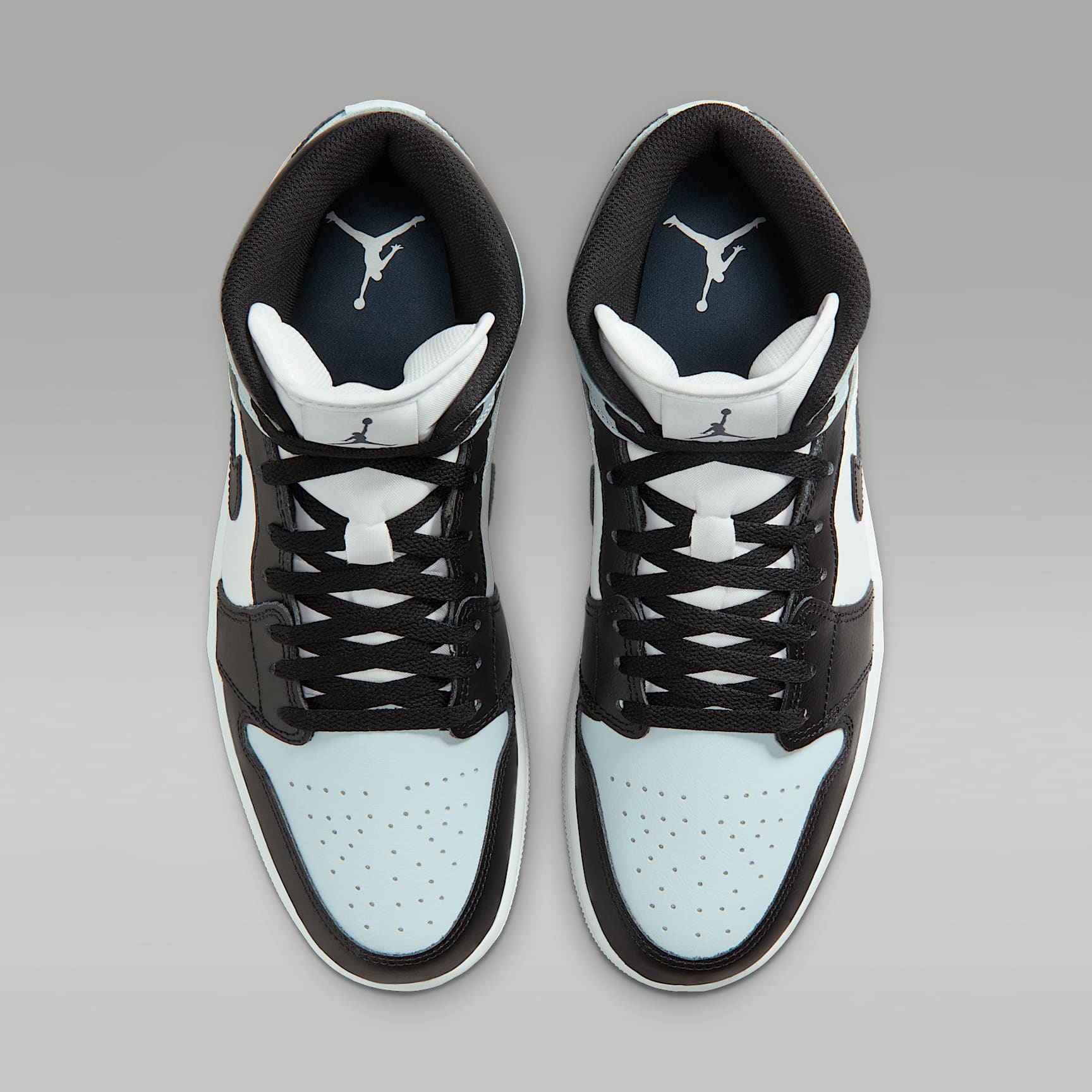 Air Jordan 1 Mid Herrenschuh – Schwarz/Aura/Weiß/Squadron Blue