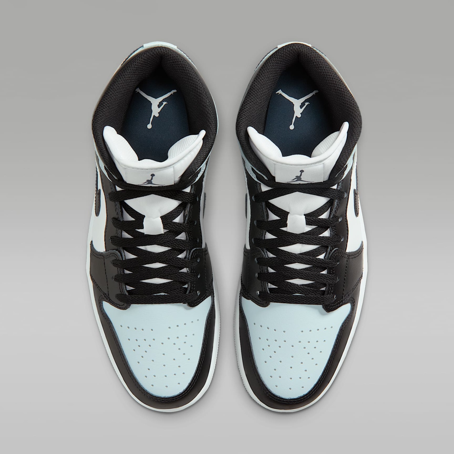 Air Jordan 1 Mid Herrenschuh – Schwarz/Aura/Weiß/Squadron Blue