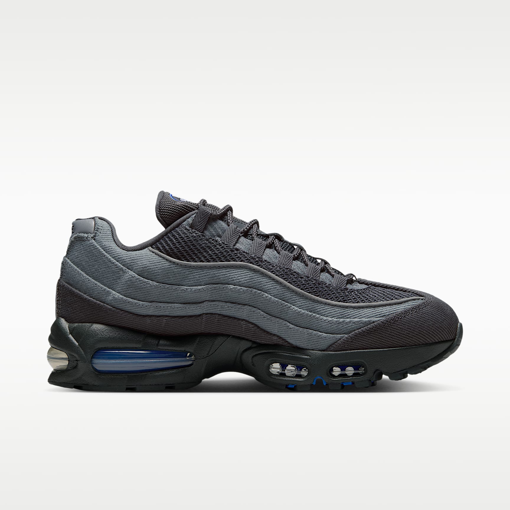 Nike Air Max 95 Big Bubble Schuh (Herren) – Smoke Grey/Anthracite/Schwarz/Racer Blue