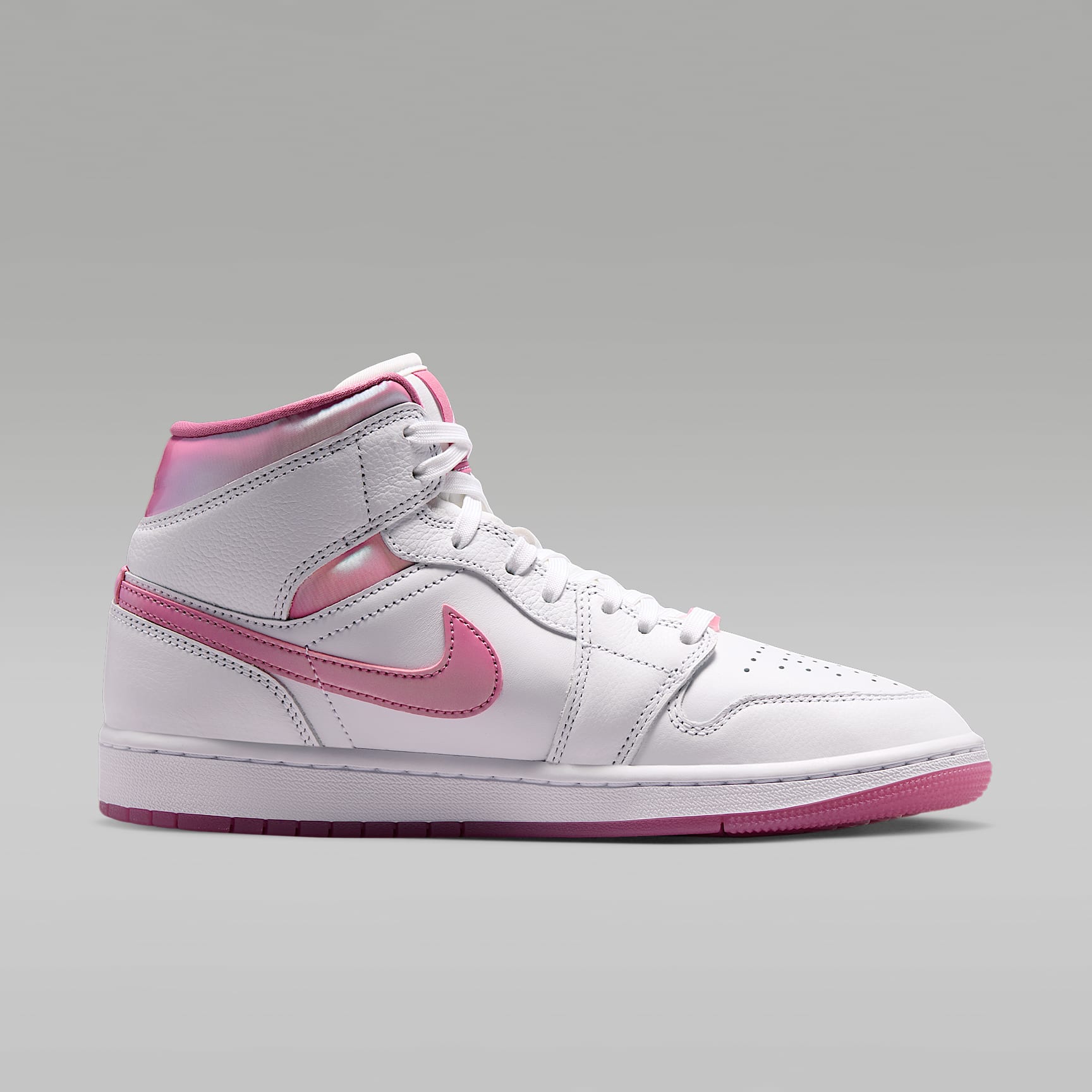 Air Jordan 1 Mid SE Schuh (Damen) – Weiß/Desert Berry