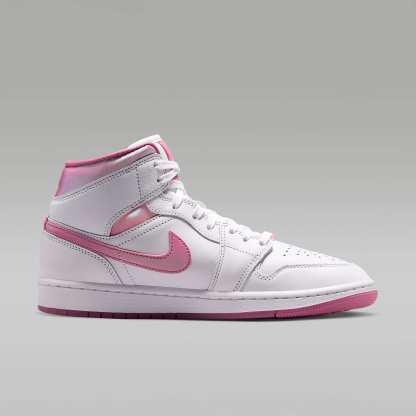 Air Jordan 1 Mid SE Schuh (Damen) – Weiß/Desert Berry