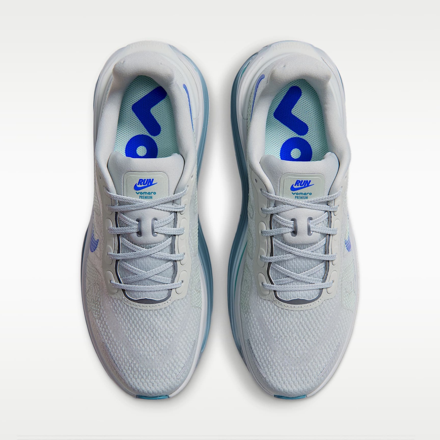 Nike Vomero Premium Straßenlaufschuh (Herren) – Grey Mist/Smokey Blue/Barely Green/Racer Blue