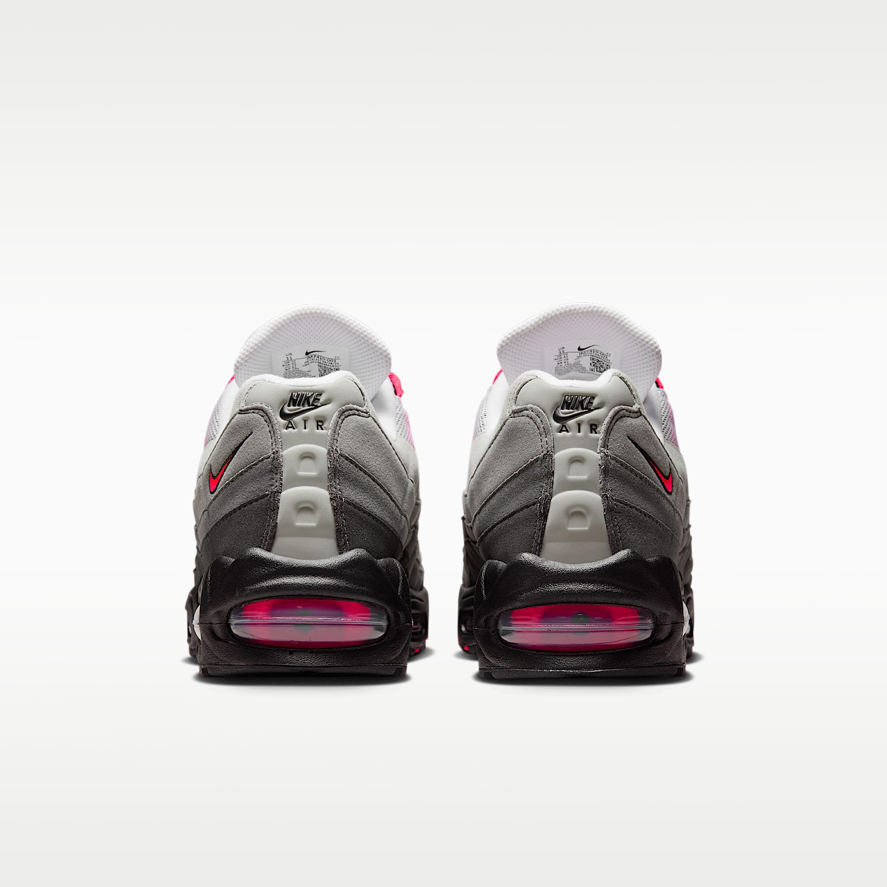 Nike Air Max 95 Big Bubble Schuh (Herren) – Schwarz/Medium Ash/Dark Pewter/Solar Red