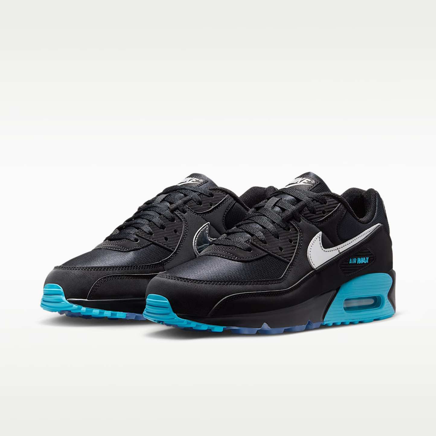 Nike Air Max 90 Premium "Scorpion" Schuh (Herren) – Schwarz/Gamma Blue/Ice/Chrome