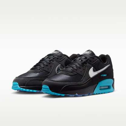 Nike Air Max 90 Premium "Scorpion" Schuh (Herren) – Schwarz/Gamma Blue/Ice/Chrome