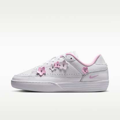 Nike Tennis Centre "Florette" Schuh (Damen) – Weiß/Bleached Lilac/Metallic Silver/Pink Rise