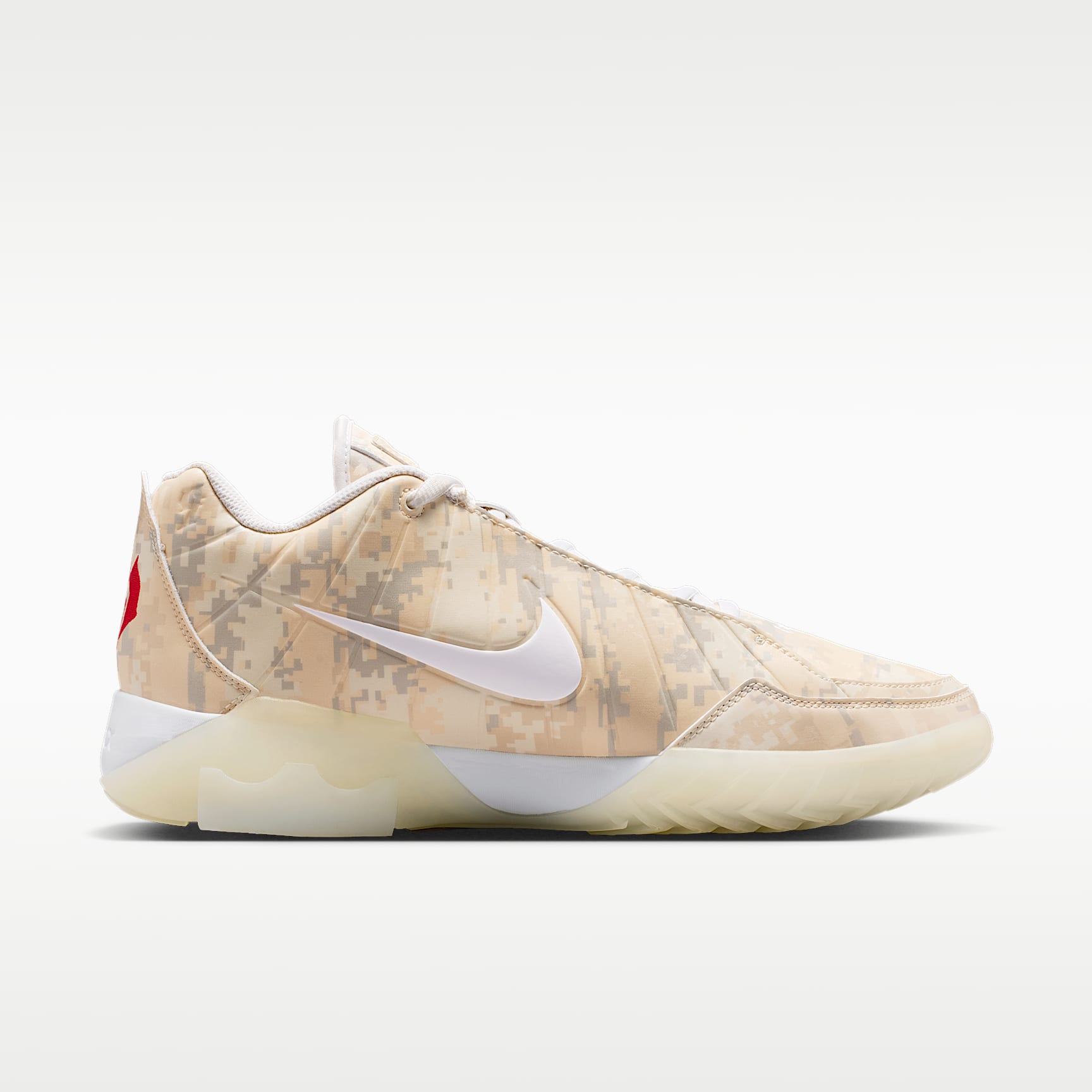 LeBron Witness 9 Basketballschuh – Pale Ivory/Sail/Light Orewood Brown/Weiß