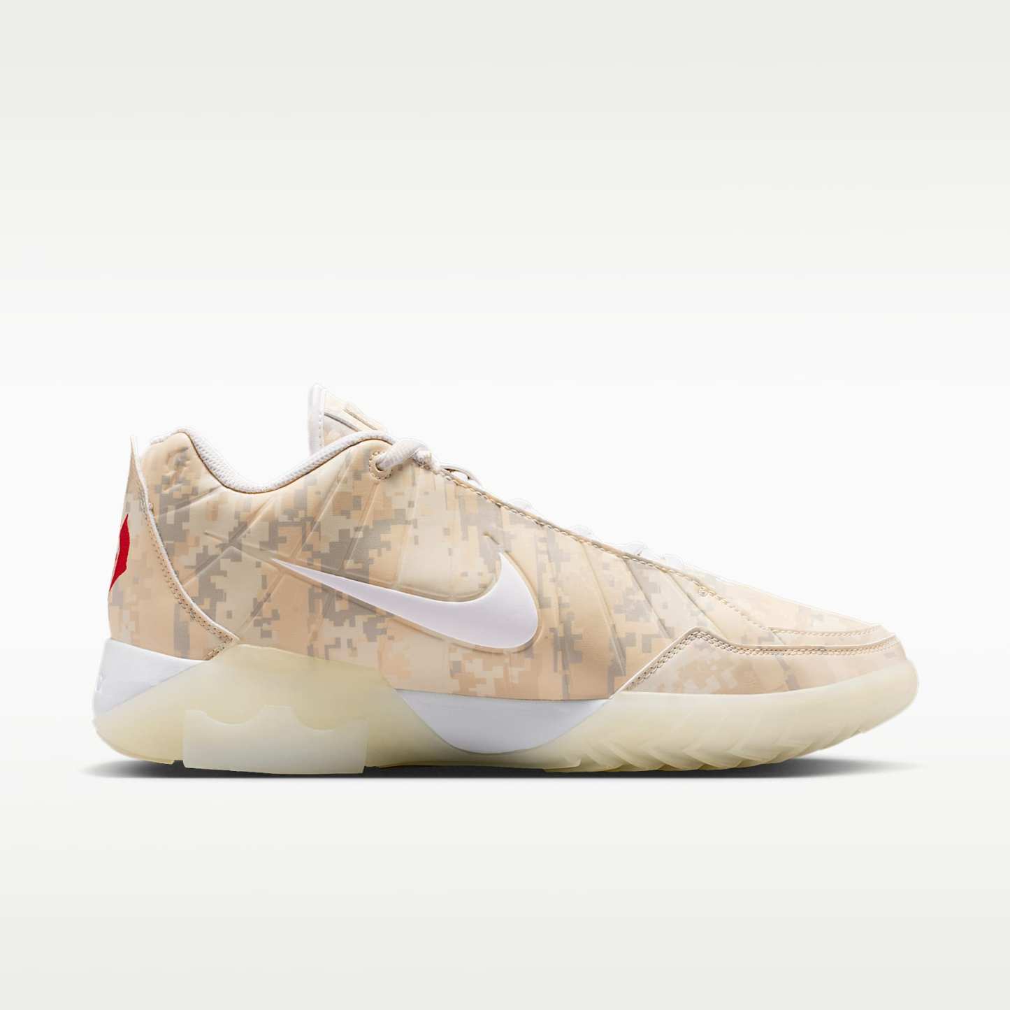 LeBron Witness 9 Basketballschuh – Pale Ivory/Sail/Light Orewood Brown/Weiß