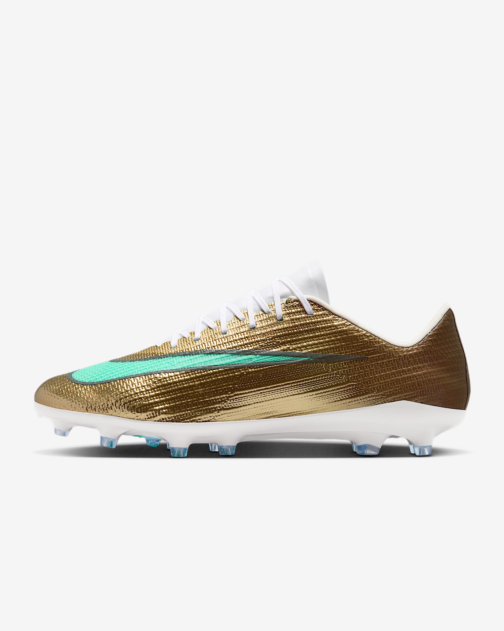 Nike Mercurial Superfly 11 Pro „Kylian Mbappé“ Low-Top-Fußballschuh für Kunstrasen – Metallic Gold/Green Glow