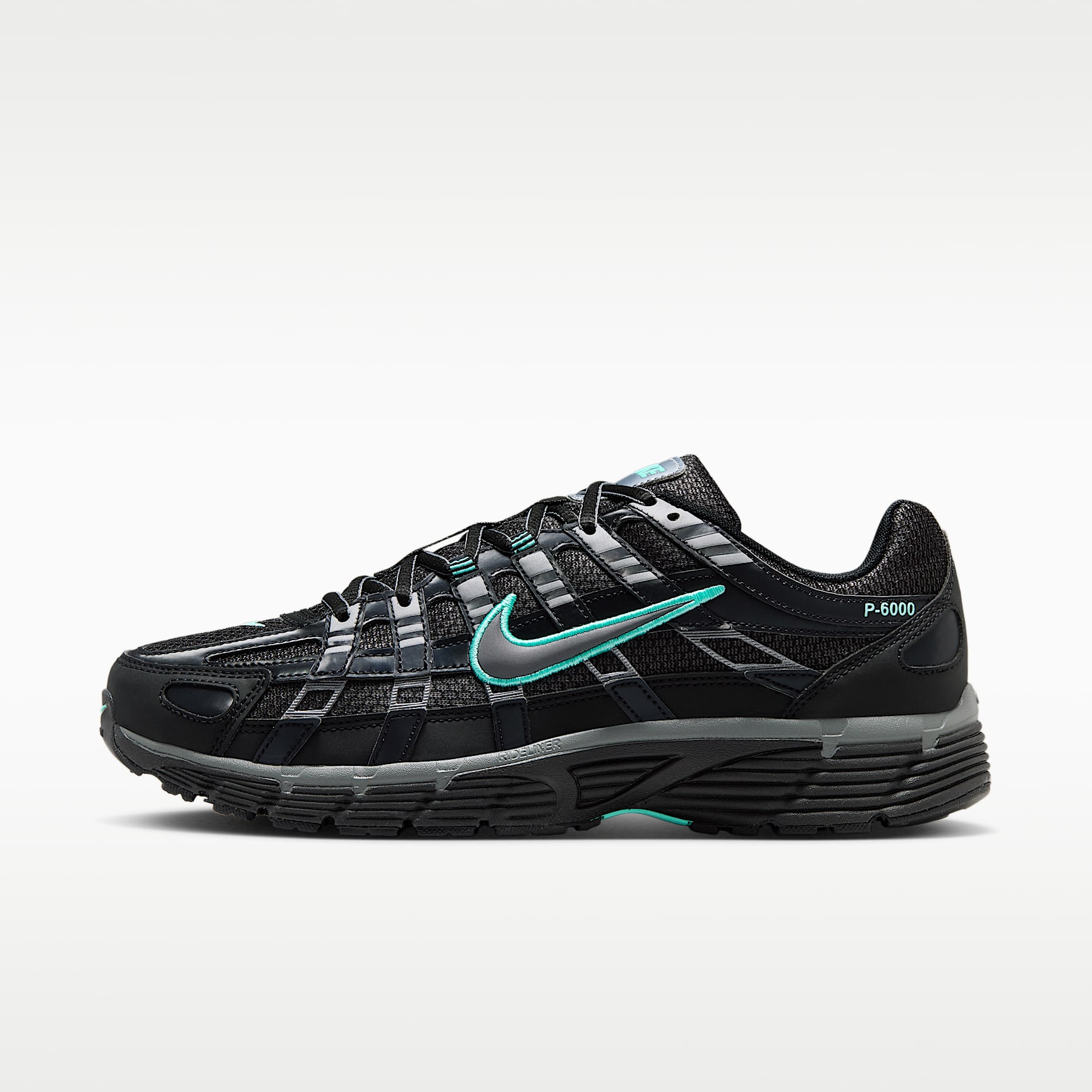 Nike P-6000 Schuh (Herren) – Schwarz/Hyper Turquoise/Cool Grey/Metallic Cool Grey