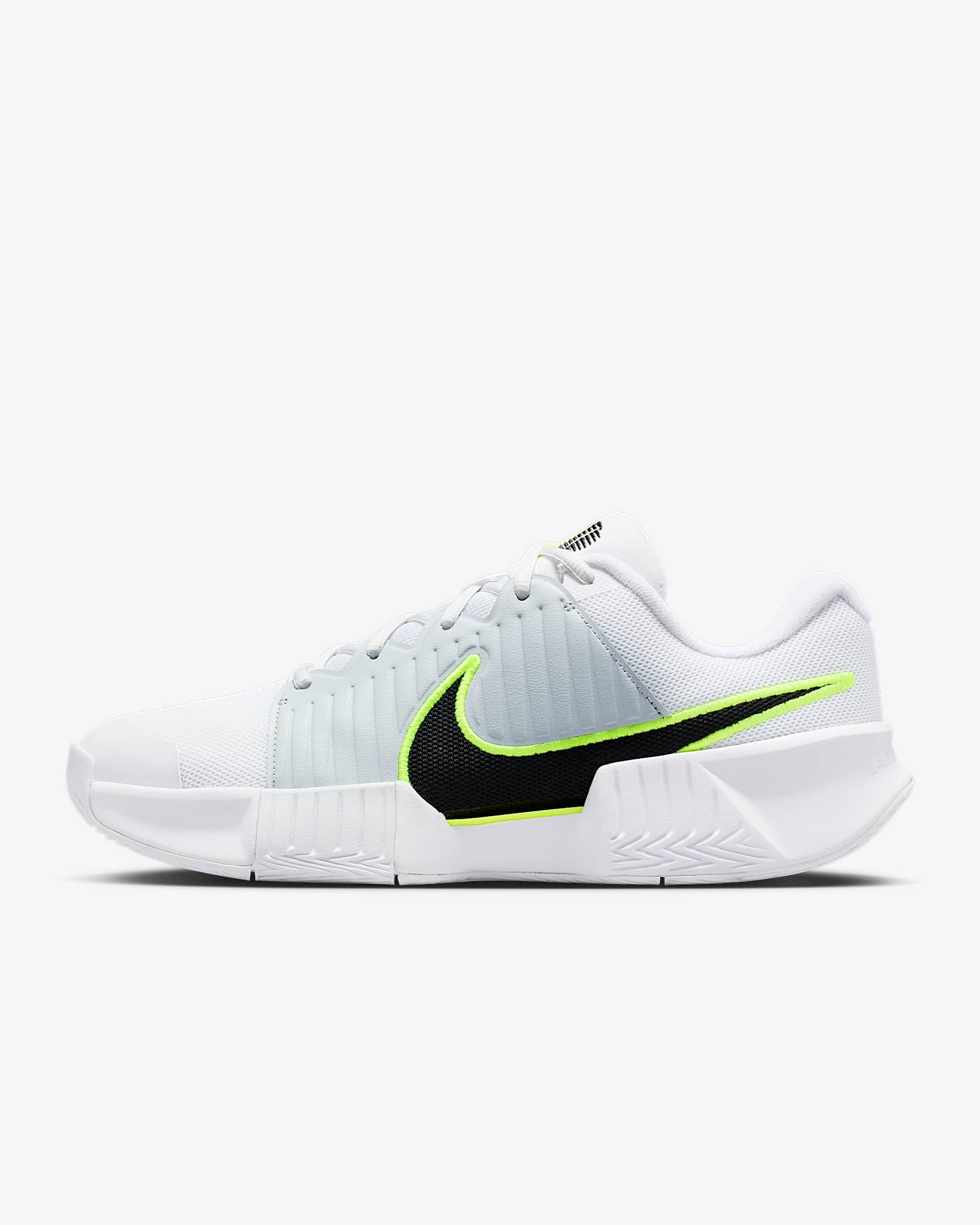 Nike GP Challenge Pro Herren-Tennisschuh für Hartplätze – Weiß/Pure Platinum/Volt/Schwarz