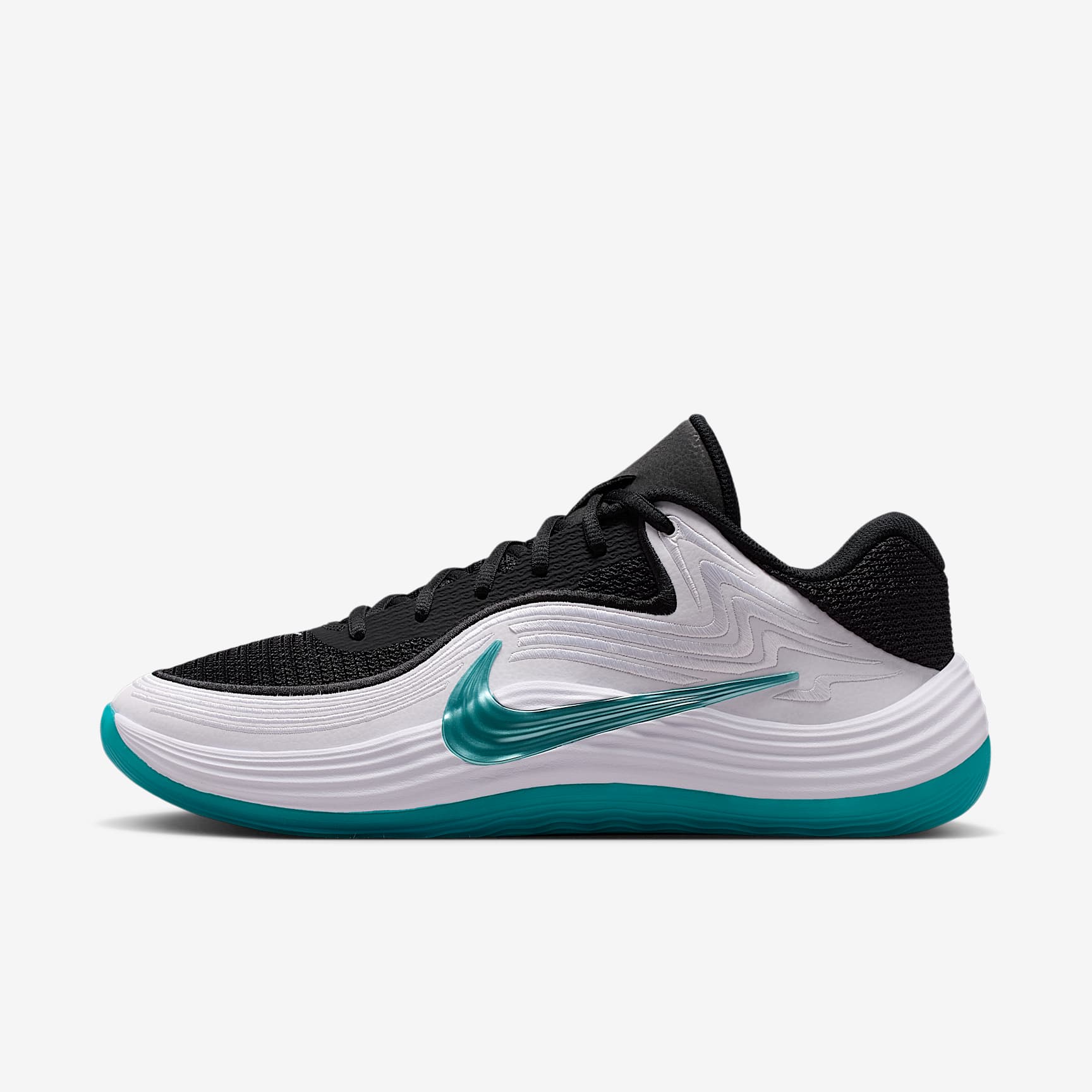 Nike Precision 8 Low Basketballschuh (Herren) – Schwarz/Weiß/Dusty Cactus/Dusty Cactus