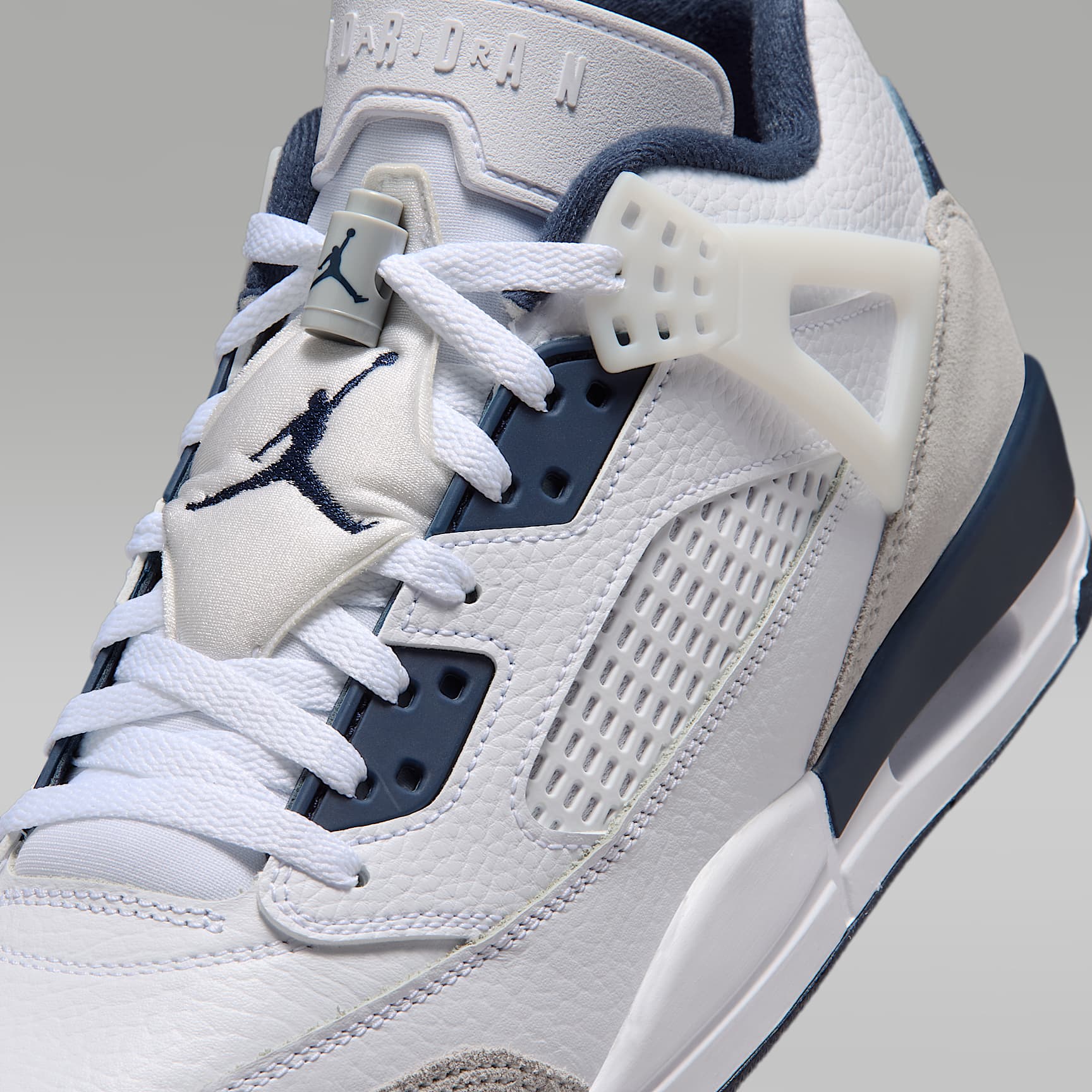 Jordan Spizike Low Schuh (Herren) – Weiß/Grey Fog/Pink Foam/Obsidian