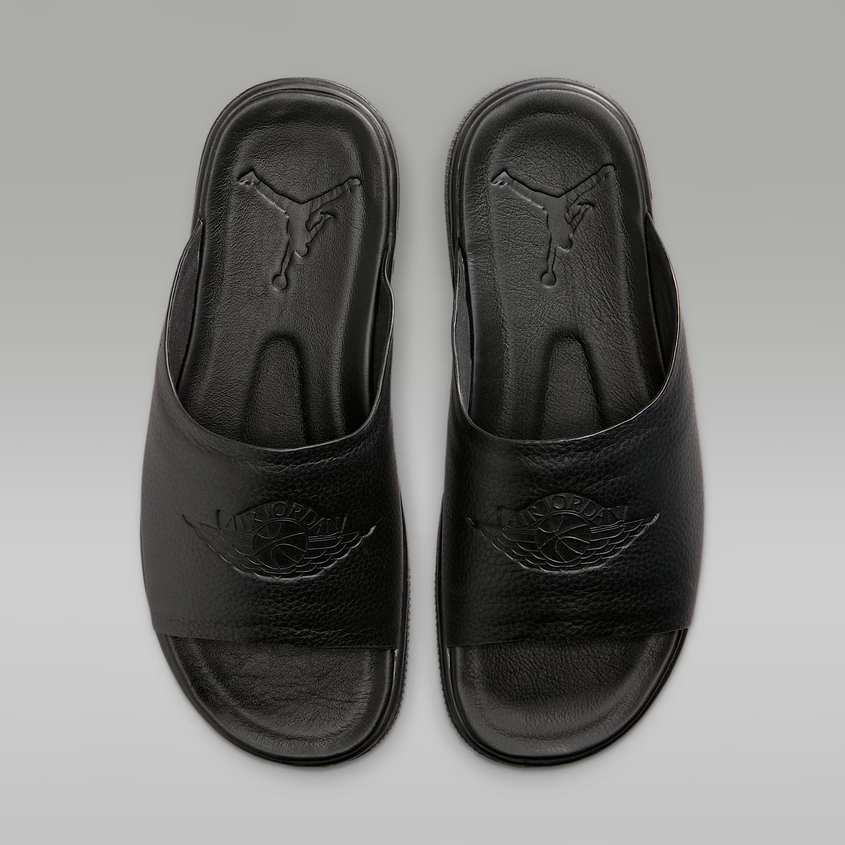 Jordan Modero 1 Slides (Damen) – Schwarz/Schwarz