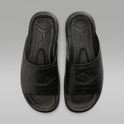 Jordan Modero 1 Slides (Damen) – Schwarz/Schwarz
