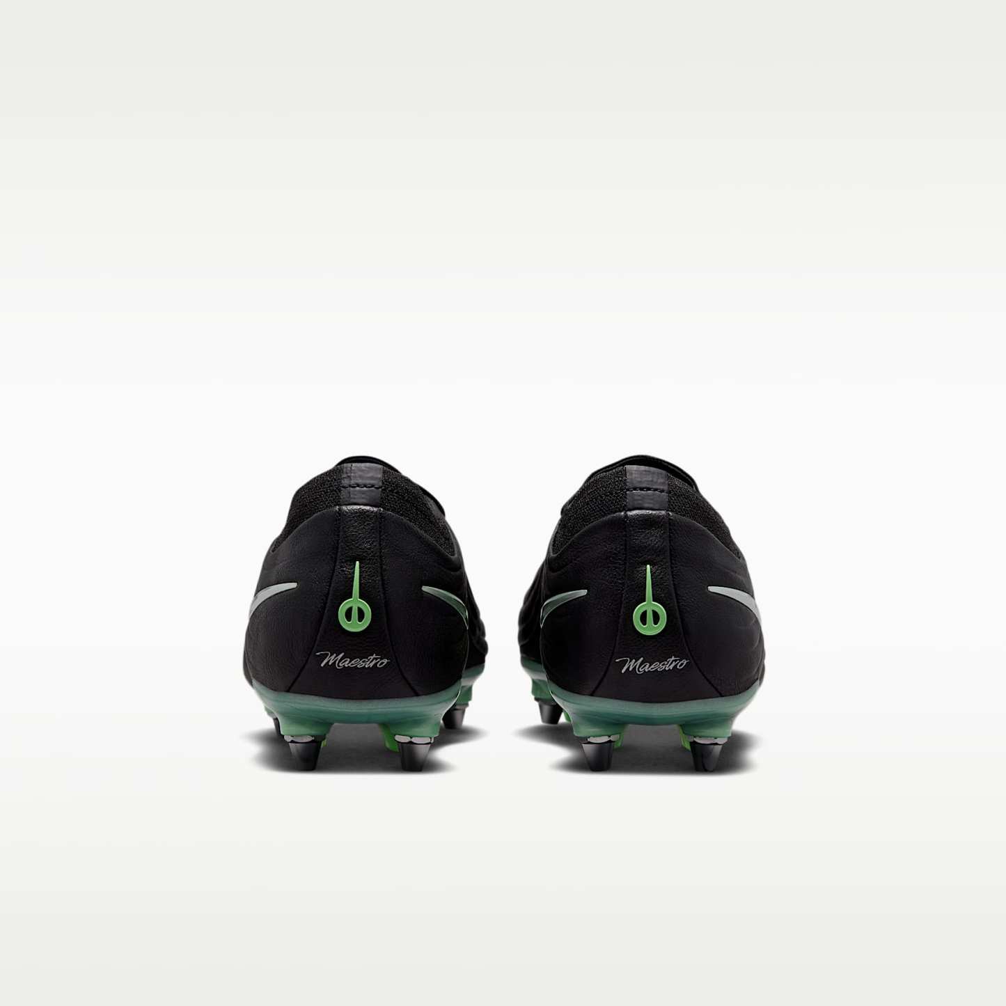 Nike Tiempo Maestro Elite Low Top Fußballschuh für weichen Rasen – Schwarz/Schwarz/Illusion Green
