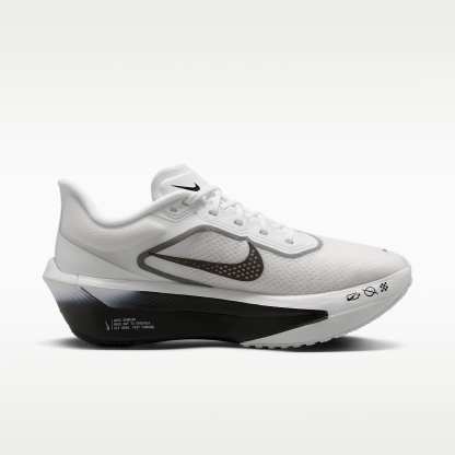 Nike Zoom Fly 6 Straßenlaufschuh für Wettkämpfe (Damen) – Weiß/Smoke Grey/Metallic Silver/Schwarz