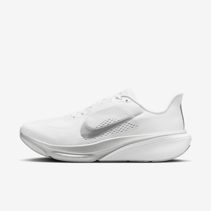 Nike Pegasus 42 Straßenlaufschuh (Damen) – Weiß/Wolf Grey/Cool Grey/Metallic Silver