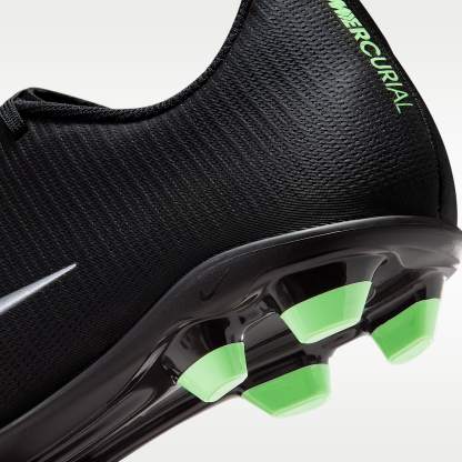 Nike Mercurial Vapor 17 Club Low-Top-Fußballschuh für verschiedene Böden – Schwarz/Schwarz/Illusion Green