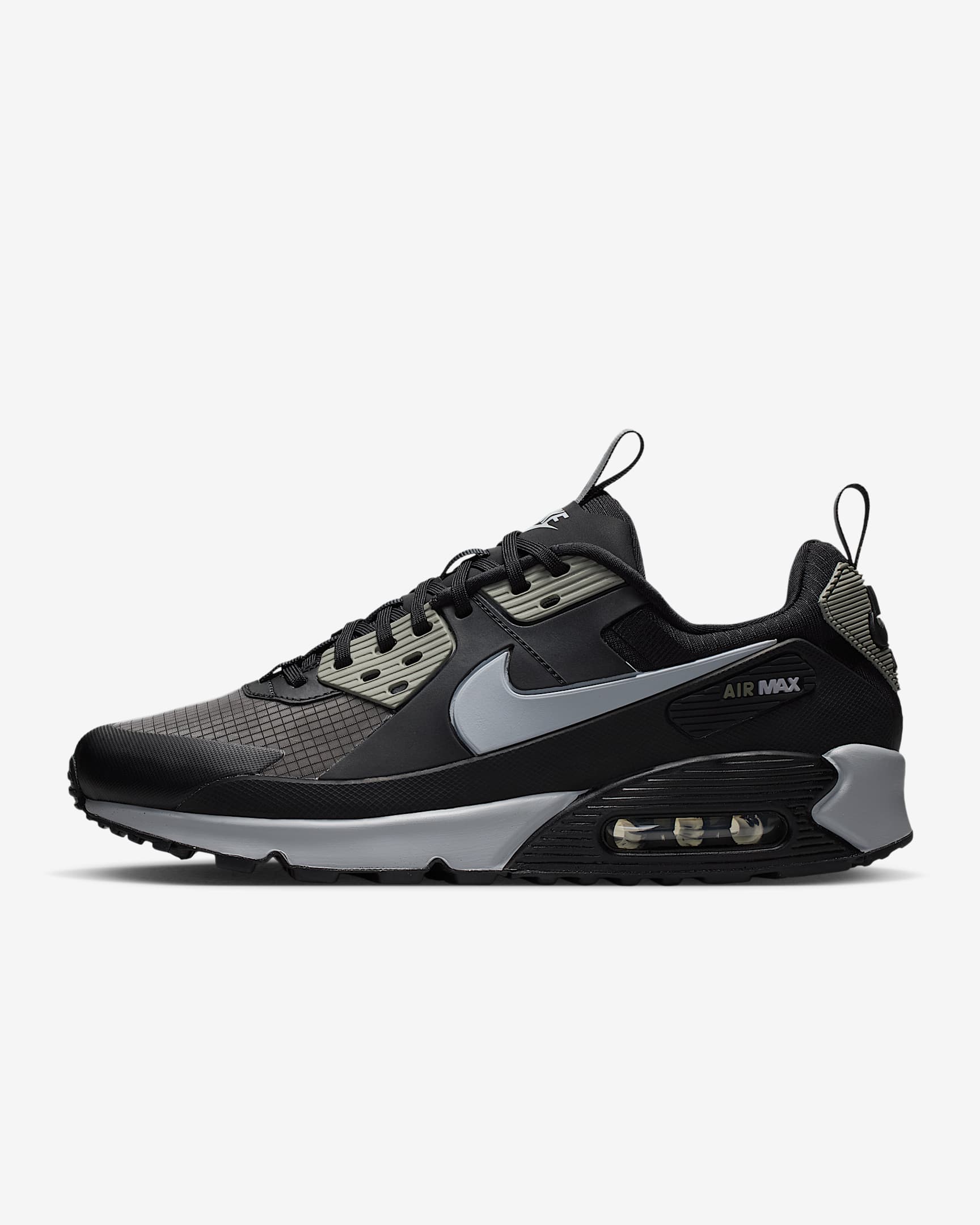 Nike Air Max 90 Drift Schuh (Herren) – Schwarz/Dark Stucco/Reflect Silver/Wolf Grey