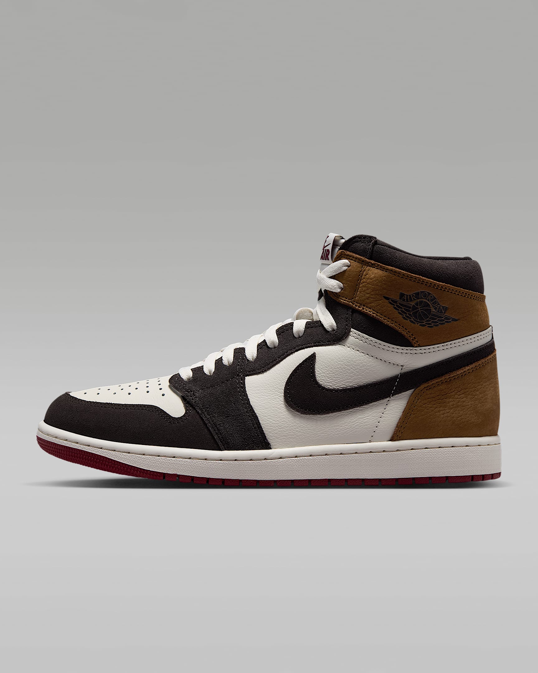 Air Jordan 1 Retro High OG "Love Letter" Schuh (Herren) – Shadow Brown/Light British Tan/Team Red
