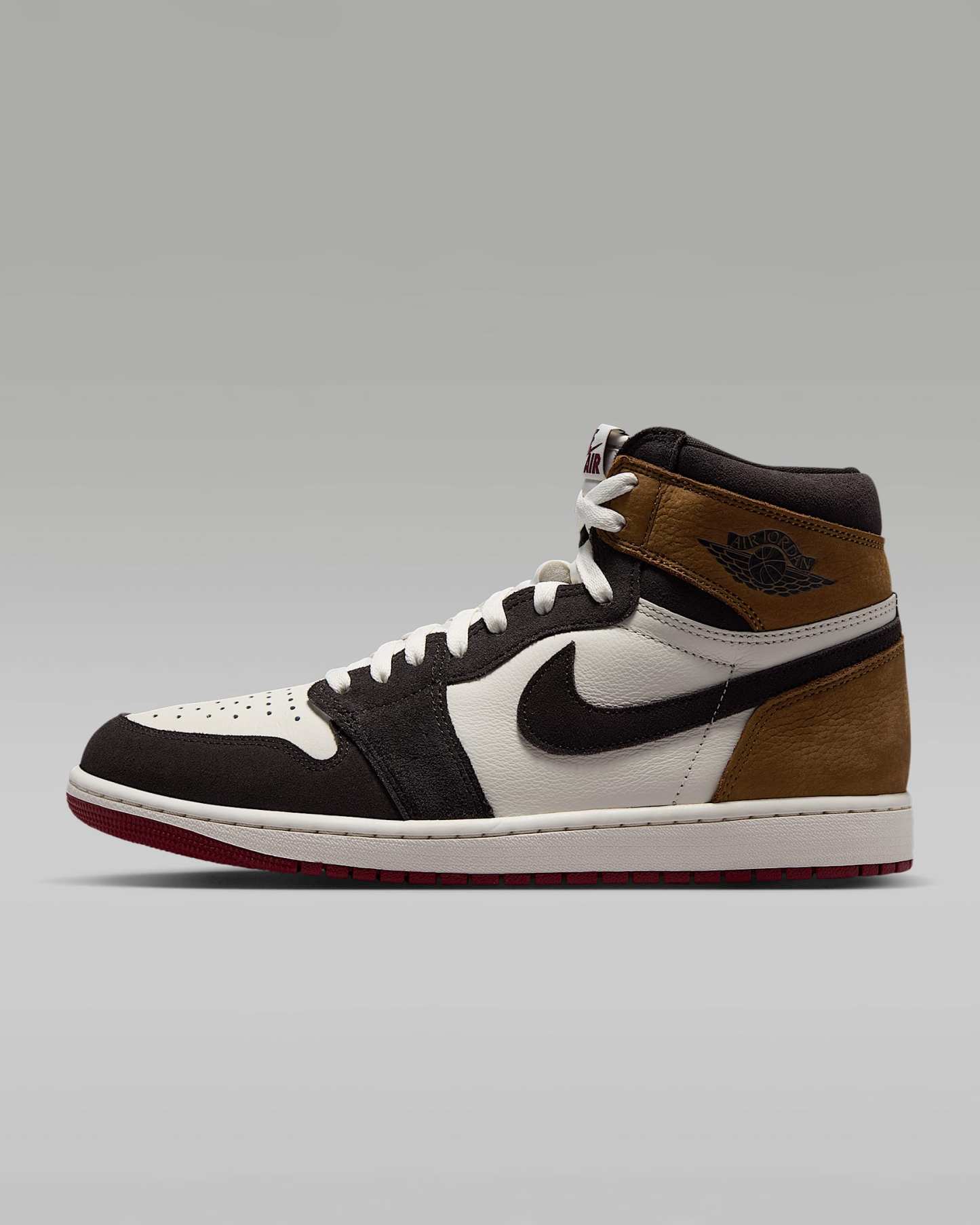 Air Jordan 1 Retro High OG "Love Letter" Schuh (Herren) – Shadow Brown/Light British Tan/Team Red