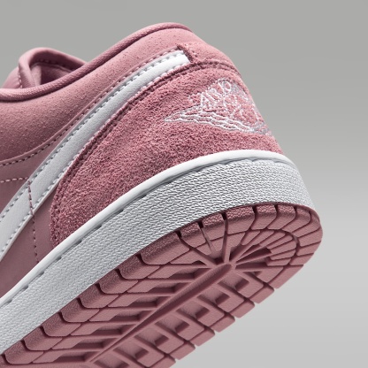 Air Jordan 1 Low Damenschuh – Rust Pink/Rust Pink/Weiß