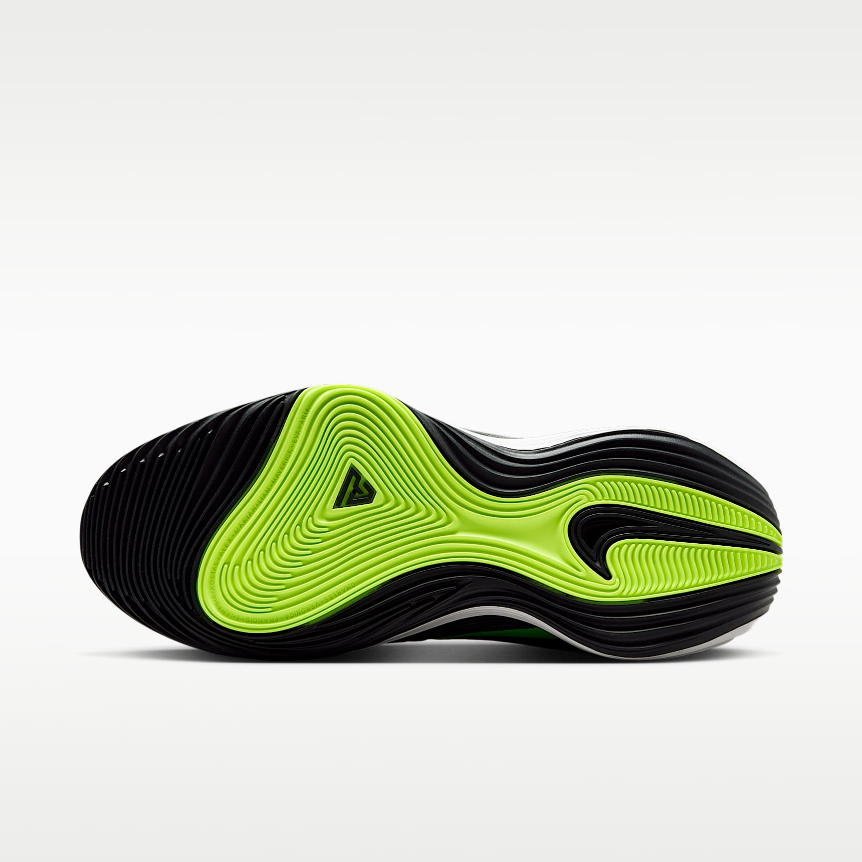 Giannis Immortality 5 Basketballschuh – Weiß/Schwarz/Volt