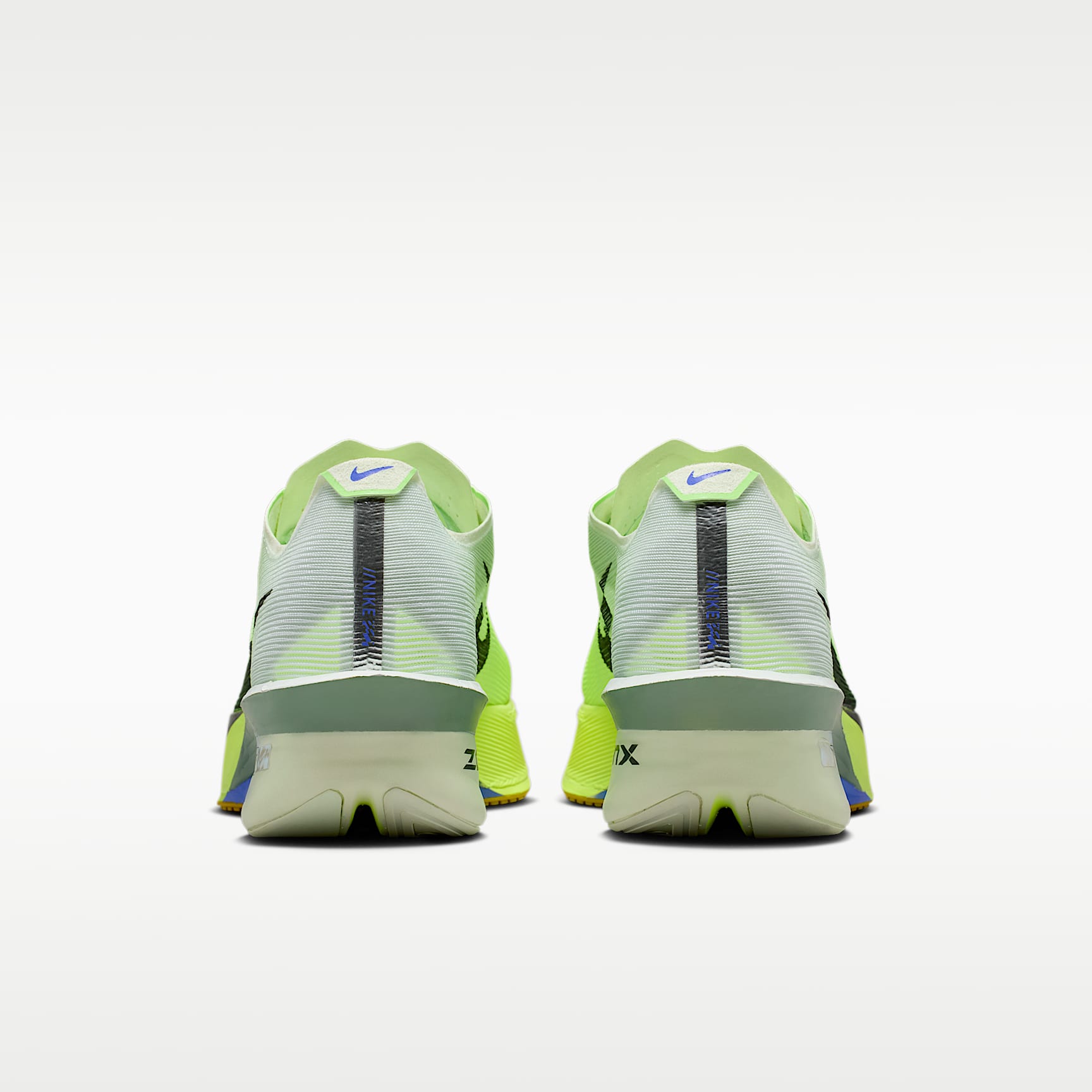 Nike Vaporfly 4 Straßenlaufschuh für Wettkämpfe (Herren) – Barely Green/Volt Tint/Sapphire/Black Spruce