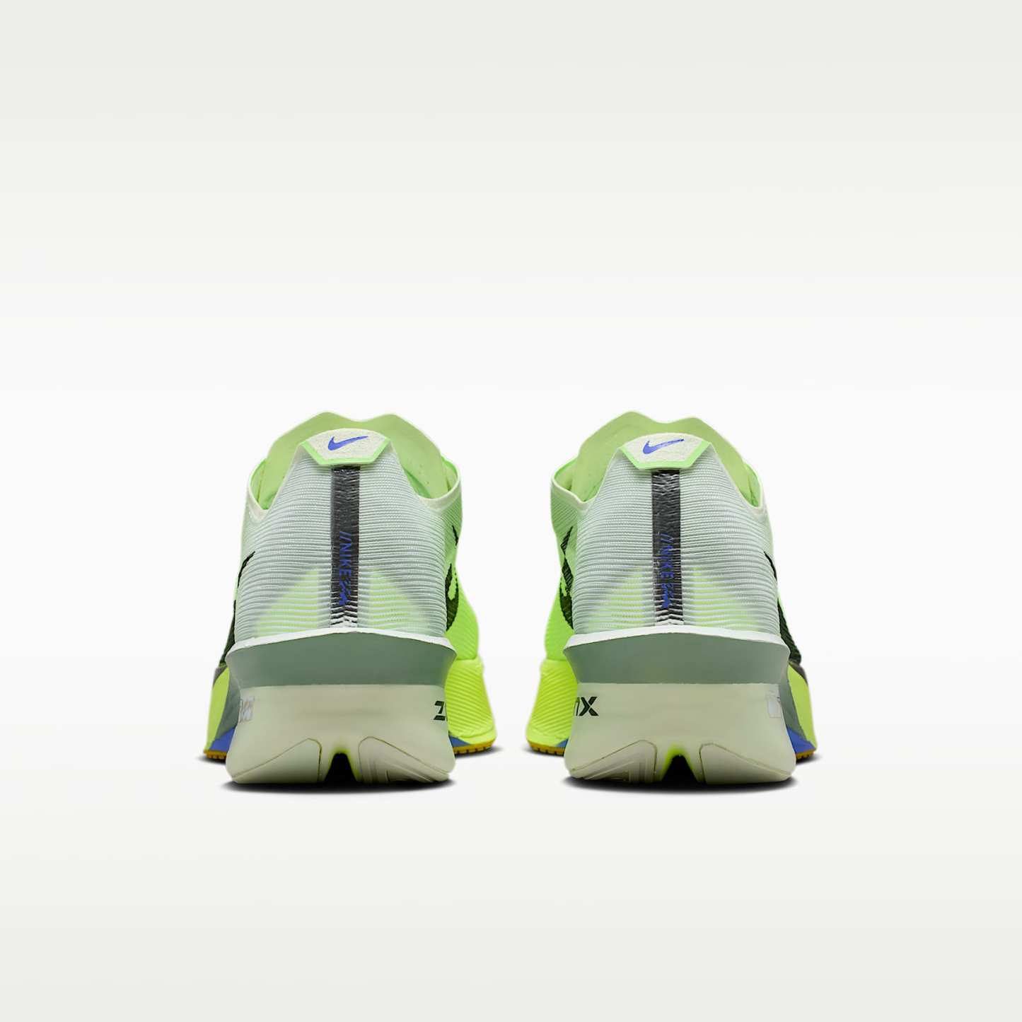 Nike Vaporfly 4 Straßenlaufschuh für Wettkämpfe (Herren) – Barely Green/Volt Tint/Sapphire/Black Spruce