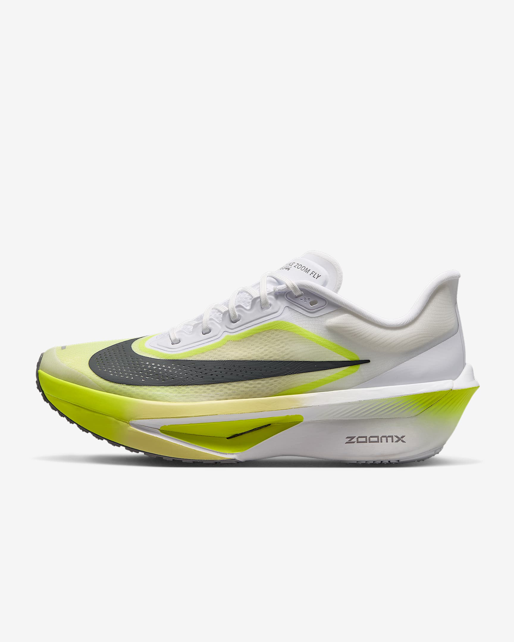 Nike Zoom Fly 6 Straßenlaufschuh für Wettkämpfe (Herren) – Weiß/Lemon Venom/Lemon Chiffon/Anthracite