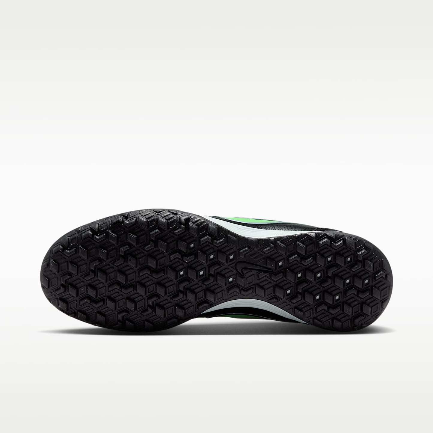 Nike Tiempo Ligera Pro Low-Top-Fußballschuh für Turf – Schwarz/Schwarz/Illusion Green