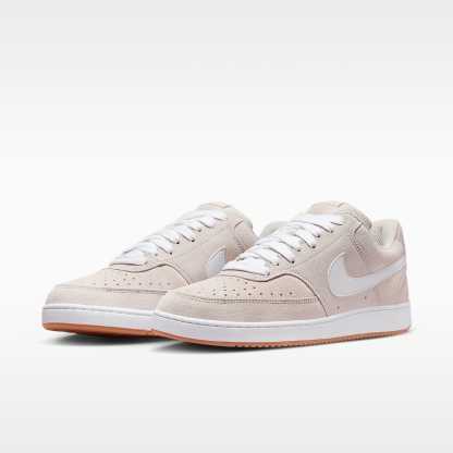 Nike Court Vision Low FL Schuh (Herren) – Light Orewood Brown/Gum Medium Brown/Weiß