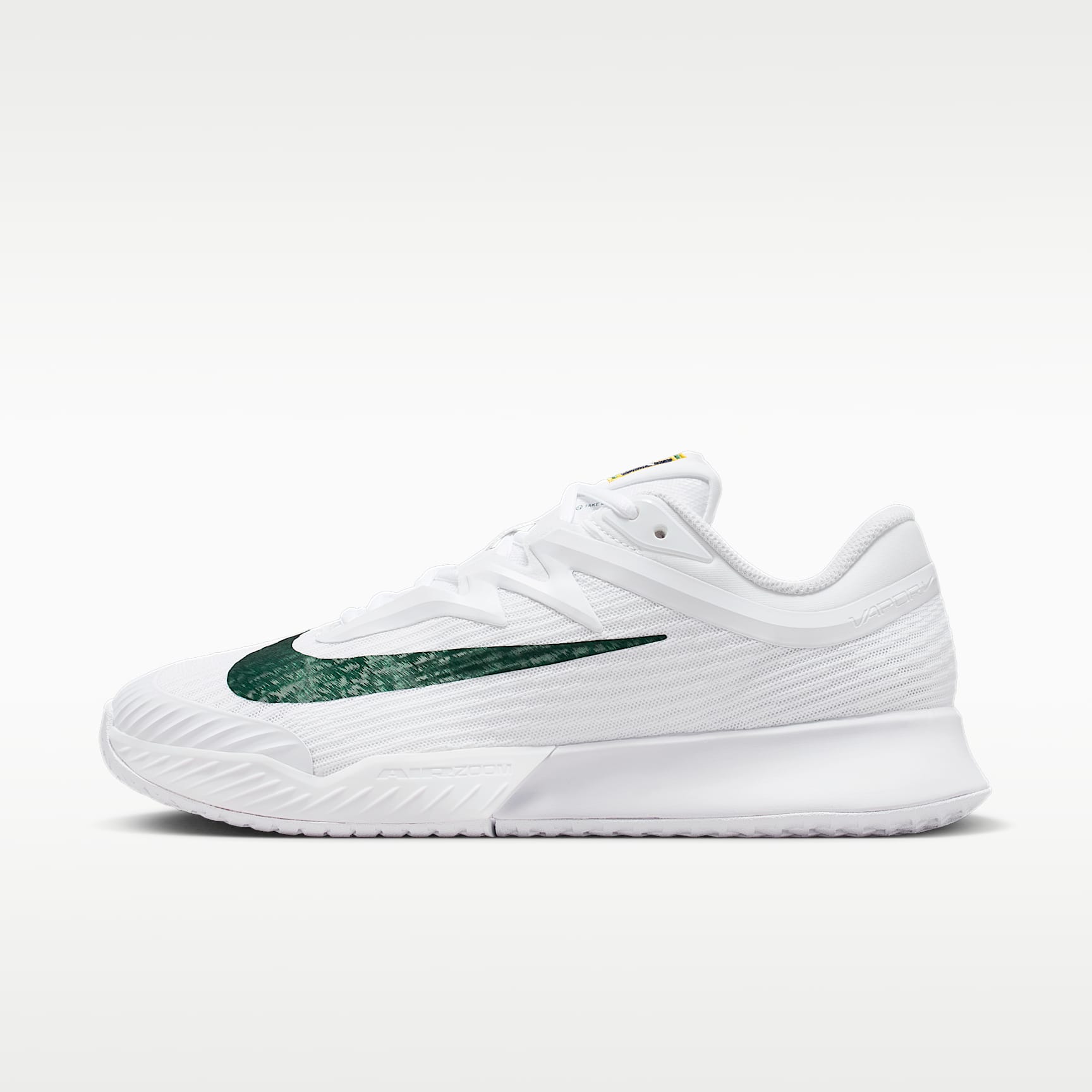 Nike Vapor Pro 3 PRM Tennisschuhe für den Hartplatz (Damen) – Weiß/University Gold/University Red/Gorge Green