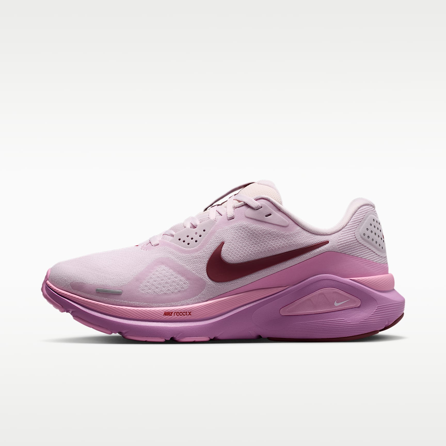 Nike Structure 26 Straßenlaufschuh (Damen) – Bleached Lilac/Pink Rise/Light Magenta/Pink Smoke