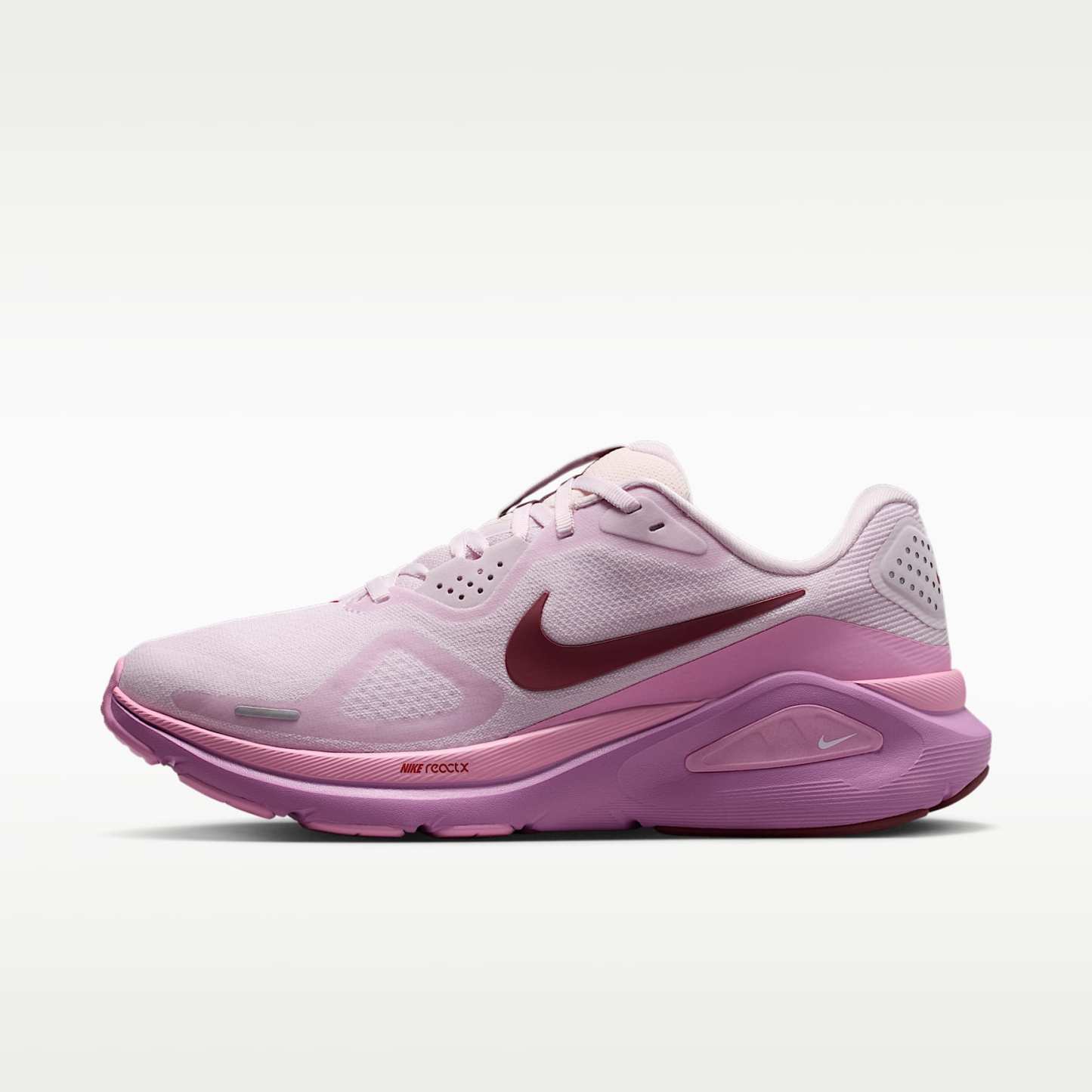 Nike Structure 26 Straßenlaufschuh (Damen) – Bleached Lilac/Pink Rise/Light Magenta/Pink Smoke