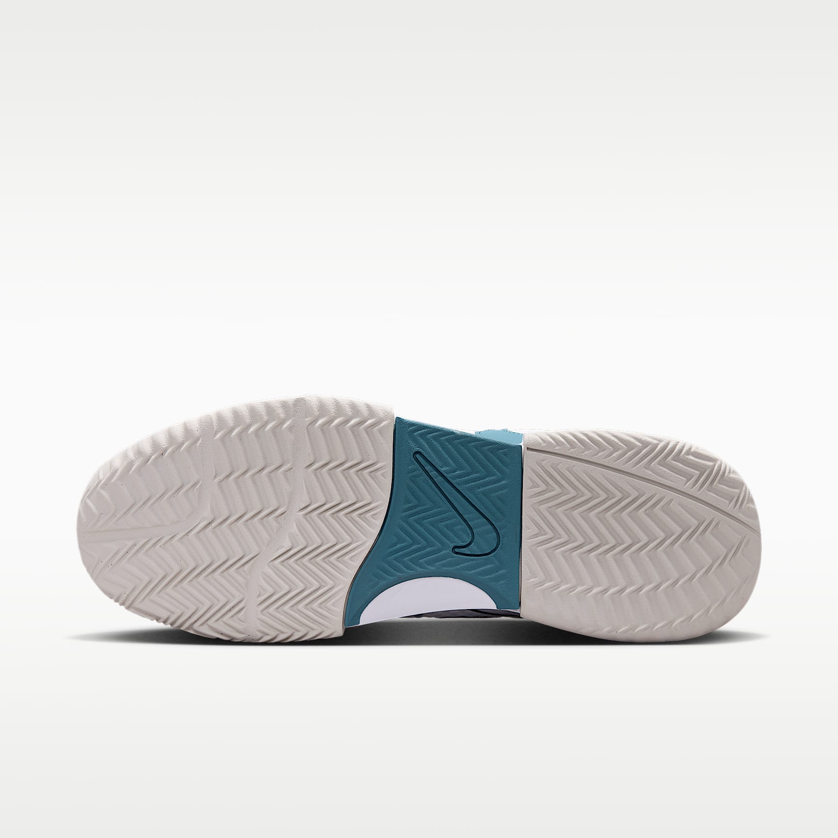 NikeCourt Lite 4 Herren-Tennisschuh für Sandplätze – Weiß/Light Bone/New Slate/Smokey Blue