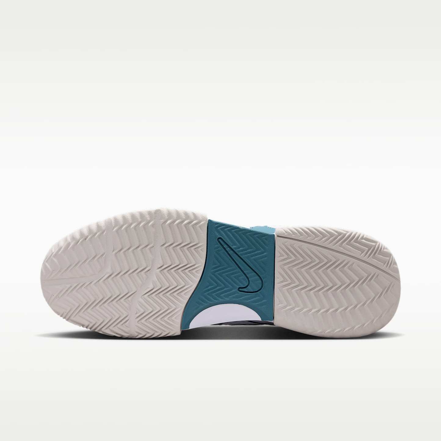 NikeCourt Lite 4 Herren-Tennisschuh für Sandplätze – Weiß/Light Bone/New Slate/Smokey Blue