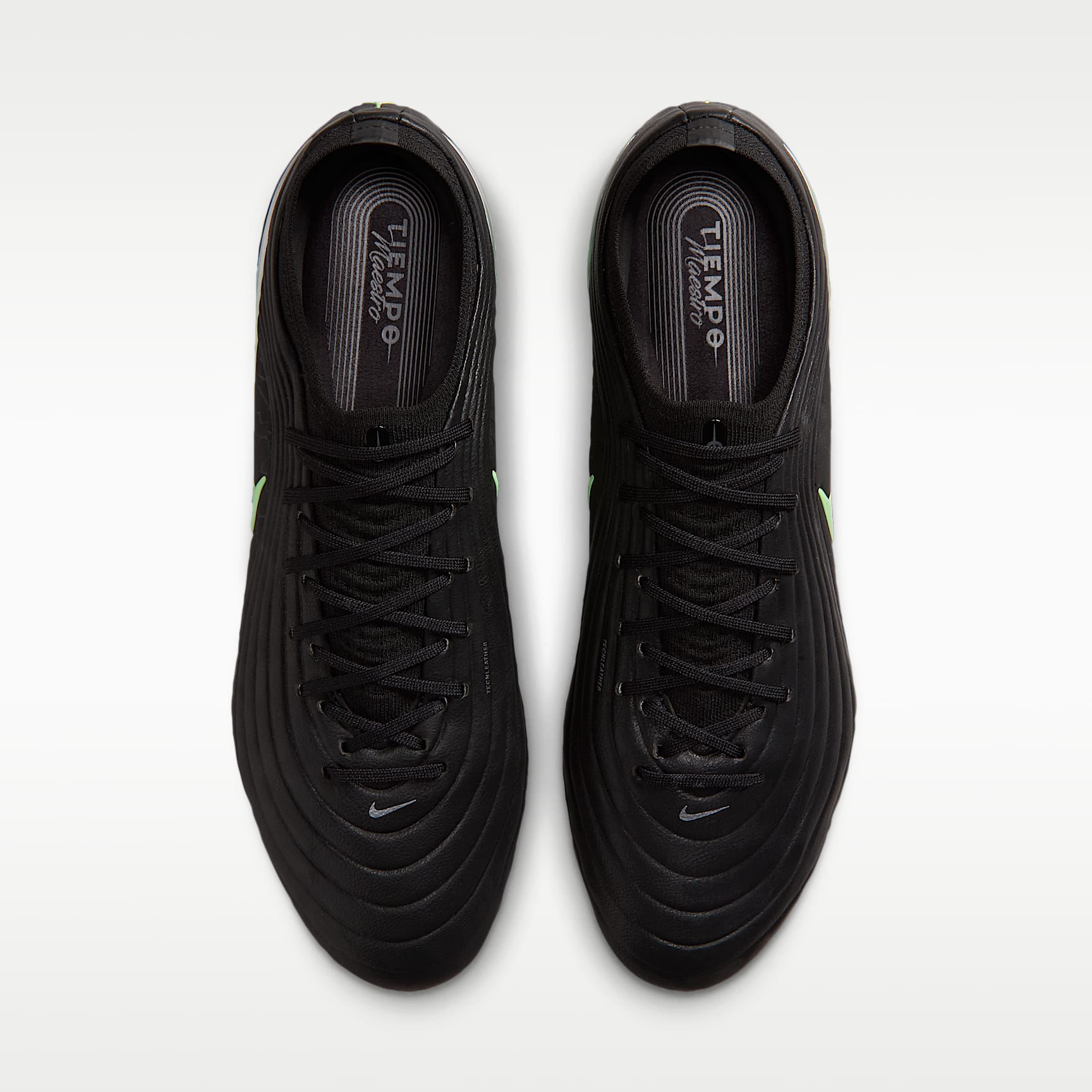 Nike Tiempo Maestro Elite Low Top Fußballschuh für normalen Rasen – Schwarz/Schwarz/Illusion Green