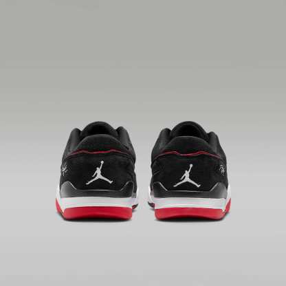 Jordan Flight Court Schuh (Herren) – Schwarz/University Red/Weiß
