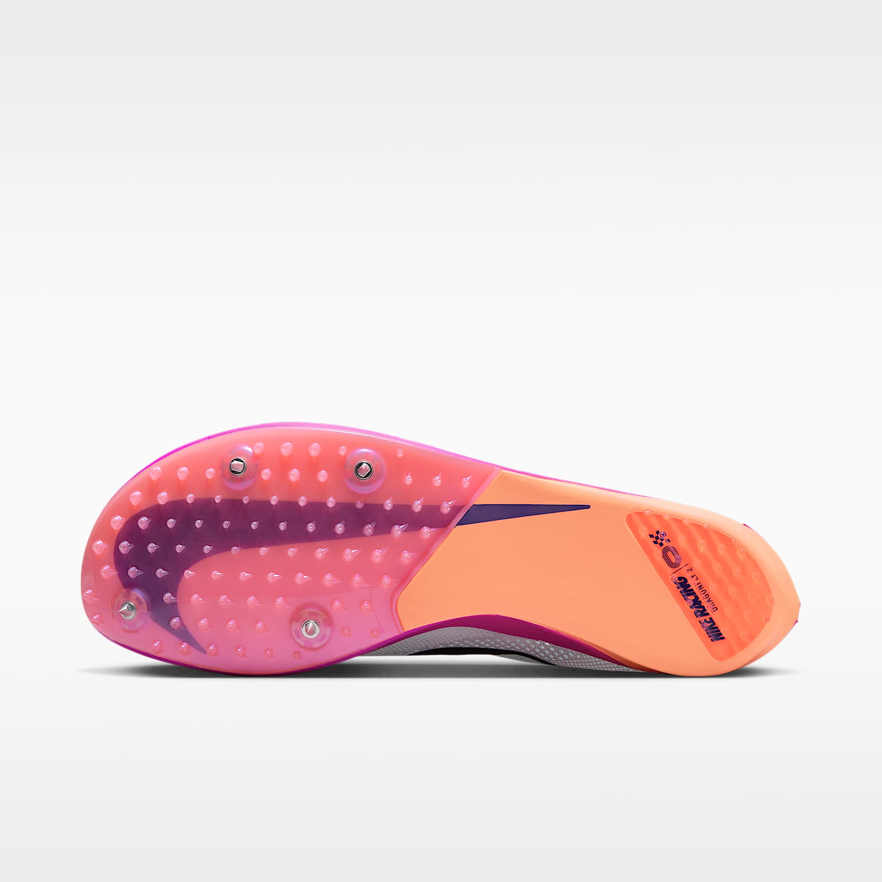 Nike Dragonfly 2 Track & Field Langstrecken-Spikes – Weiß/Hyper Turquoise/Fire Pink/Obsidian