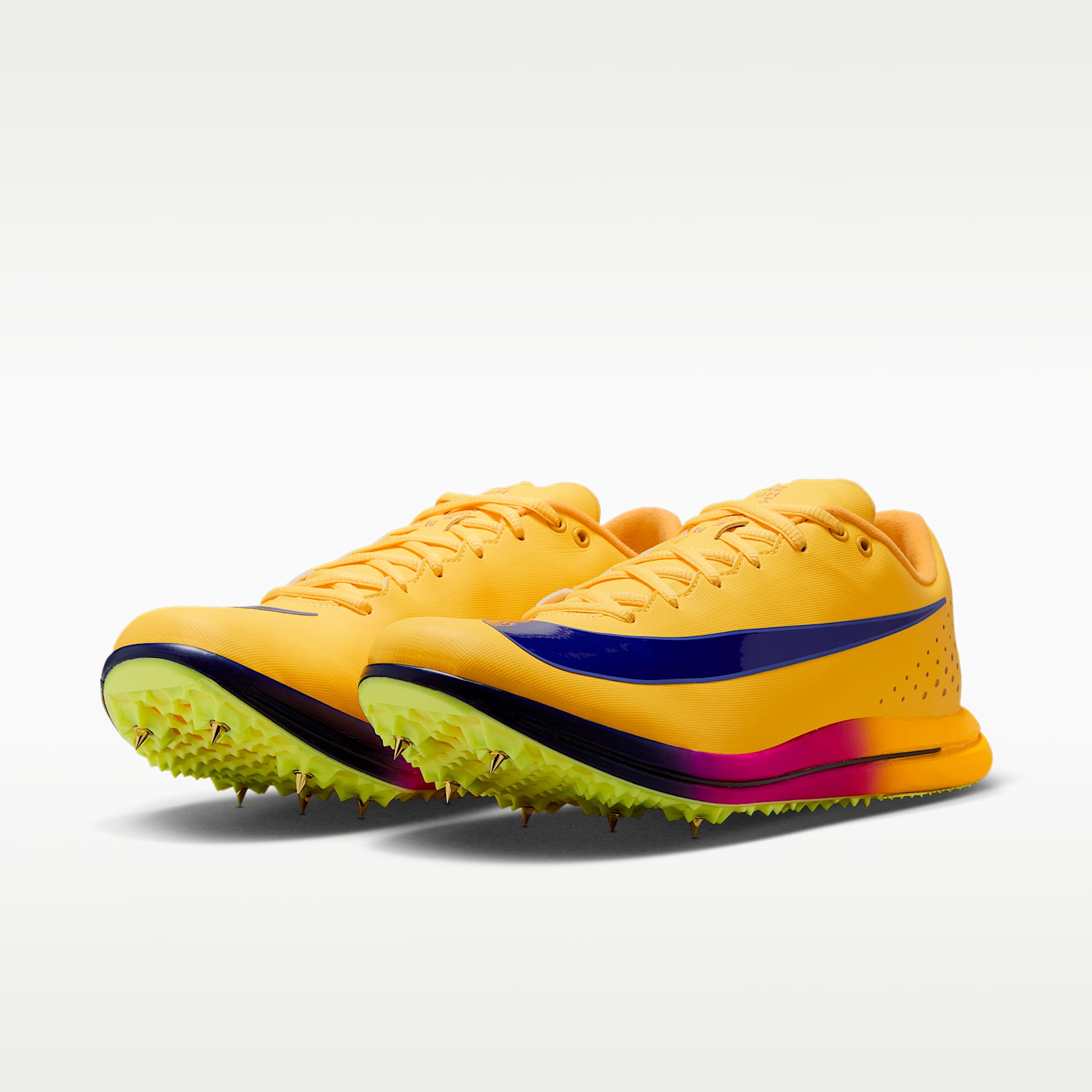 Nike Triple Jump Elite 3 Sprung-Spike für Leichtathletik – Citron Pulse/Volt Ice/Vivid Purple/Indigo Burst