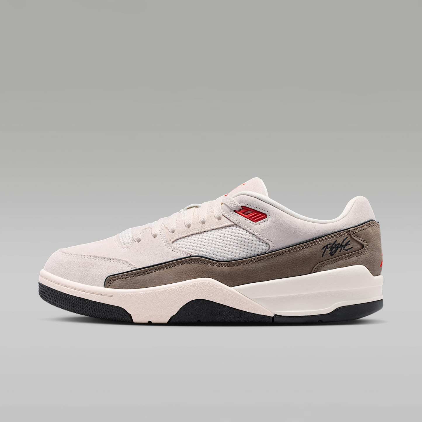 Jordan Flight Court Schuh (Herren) – Phantom/Palomino/Schwarz/University Red