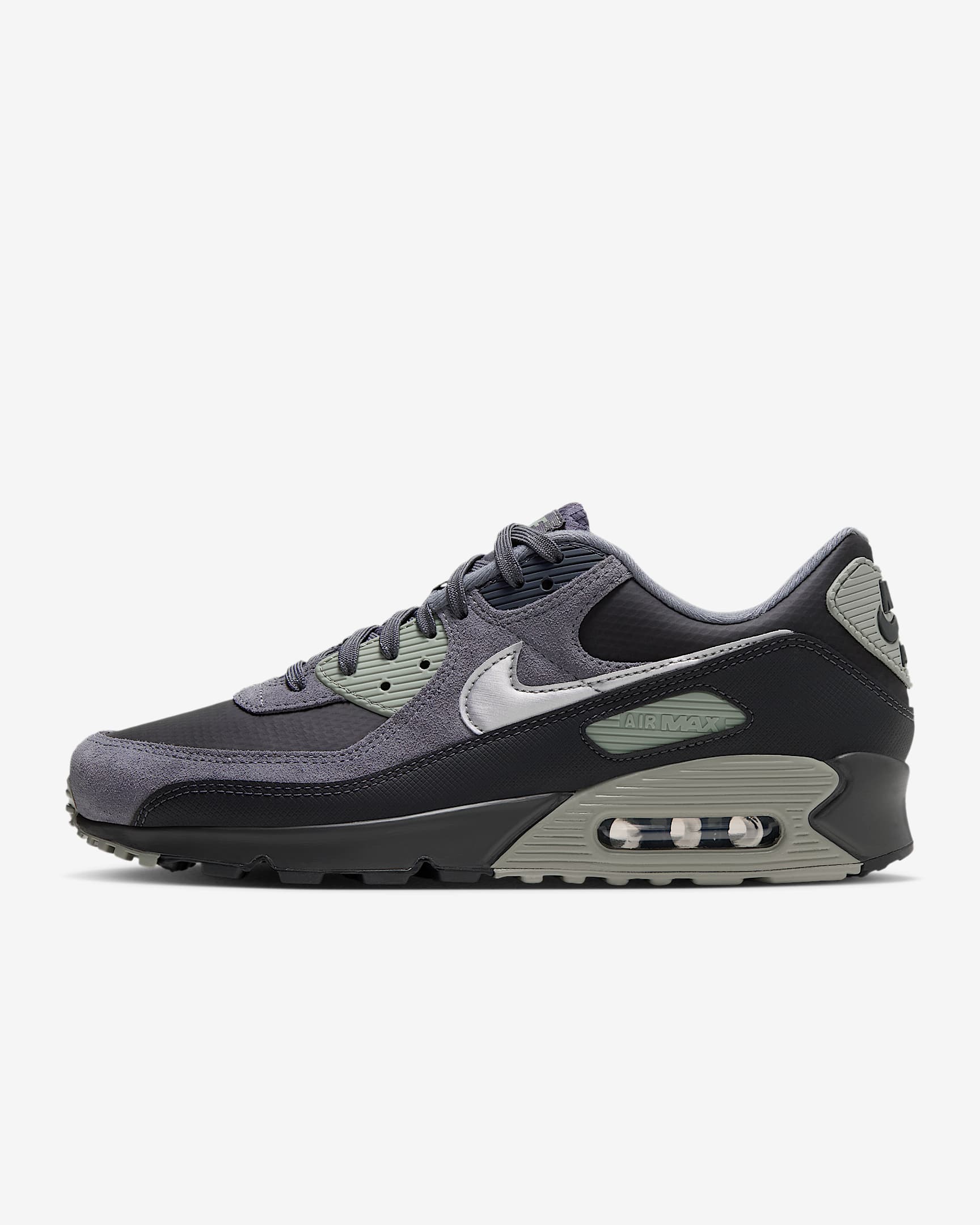 Nike Air Max 90 Schuh (Herren) – Iron Grey/Anthracite/Cool Grey/Metallic Silver